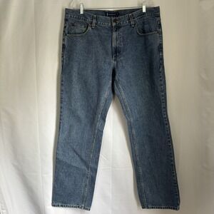 LANESBORO Men's Blue Denim Jeans Workwear Cotton 38x34